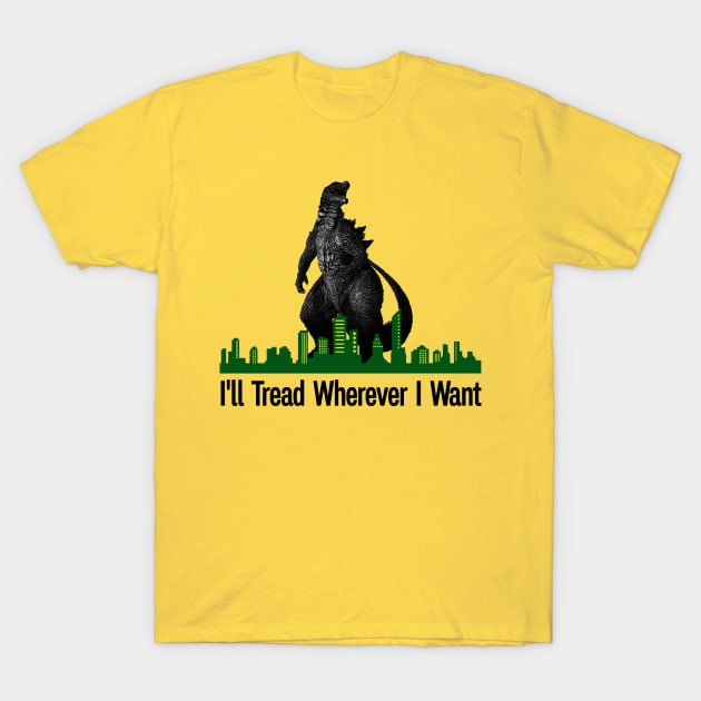 Don't Tread On Me Flag Funny Monster T-Shirt by Mr.PopArts